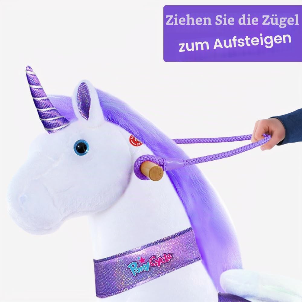 PonyCycle Reiten auf dem Pferd Zügel (85 cm) - Lila Lila 85 cm, Lila 85 cm