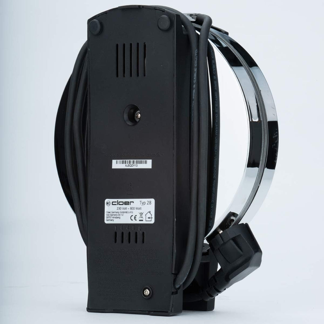 Cloer 285 Hörncheneisen für hauchdünne, knusprige Hörnchen / 800 W/Backfläche 15 cm Durchmesser/schw