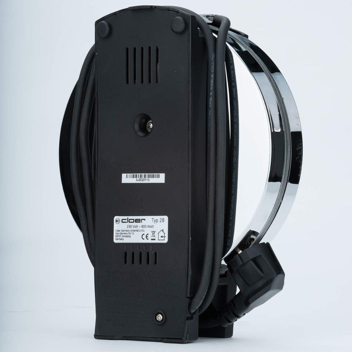 Cloer 285 Hörncheneisen für hauchdünne, knusprige Hörnchen / 800 W/Backfläche 15 cm Durchmesser/schw