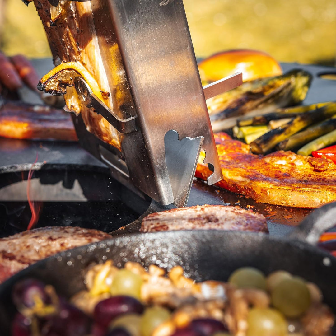 Grillrost.com Das Original Adapter für Flammlachshalter - Zur Befestigung an jeder Feuerplatte Adapt