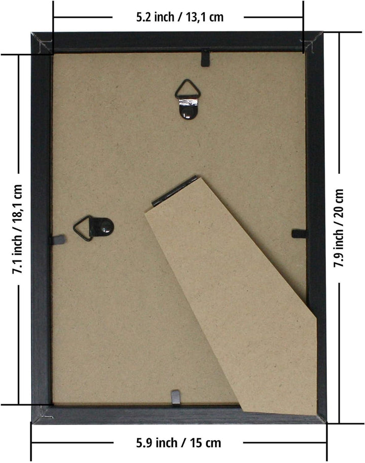 Close Up Bilderrahmen-Set 12 STK. 13x18 cm schwarz Premium MDF-Rahmen, bruchsichere Plexiglas-Scheib