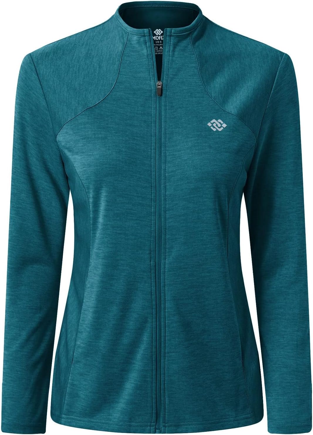 MoFiz Damen Laufjacke Leicht Sportjacke Trainingsjacke Langarm Fitness Wandern Yoga Jacke Atmungsakt