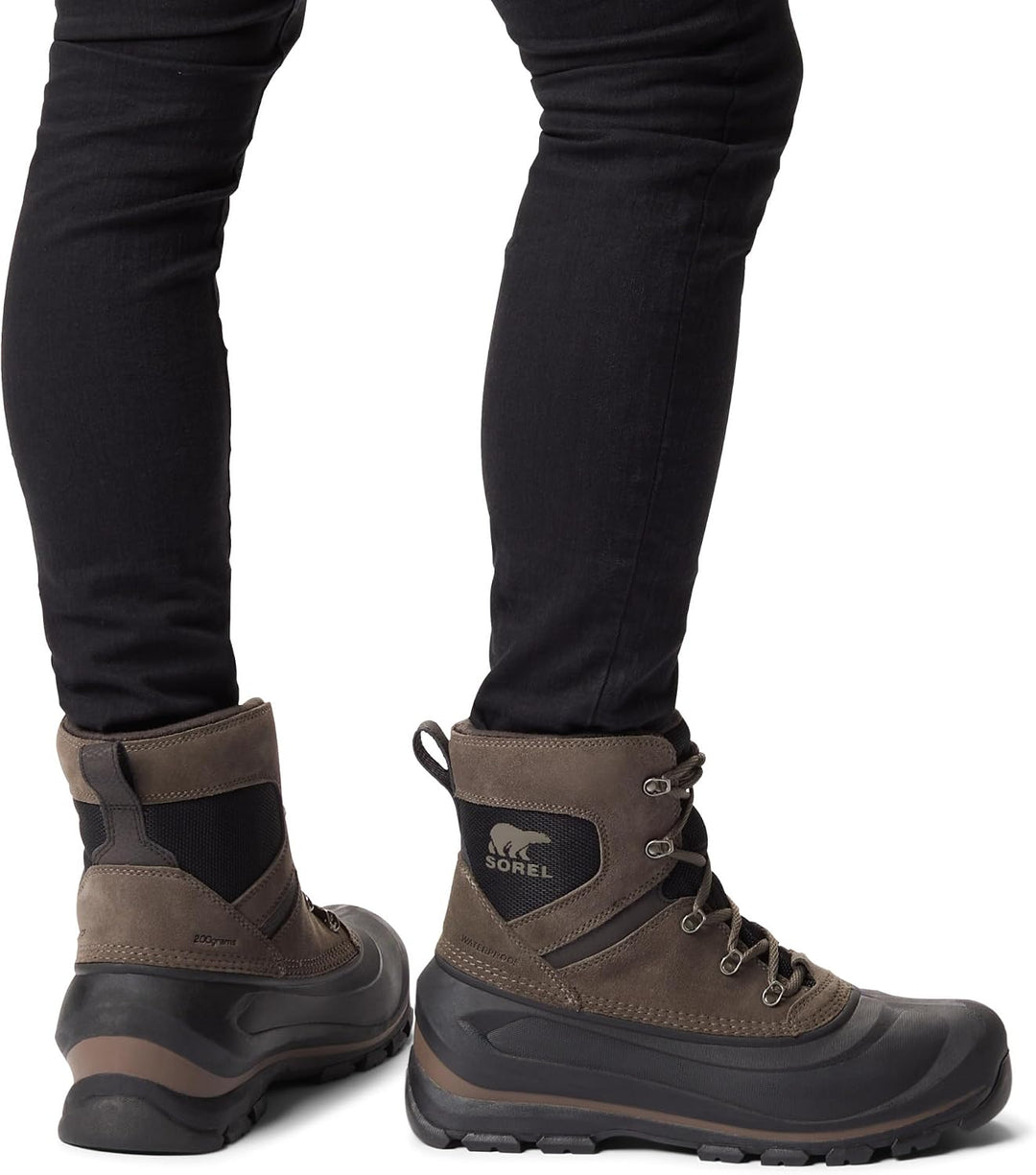 Sorel Buxton Lace Waterproof wasserdichte Winterstiefel für Herren, Braun (Delta x Black), 40 EU 44