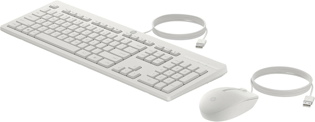 HP 225 - Tastatur-und-Maus-Set - 100% - Full Size - USB - QWERTZ - Deutsch - Cashmere White