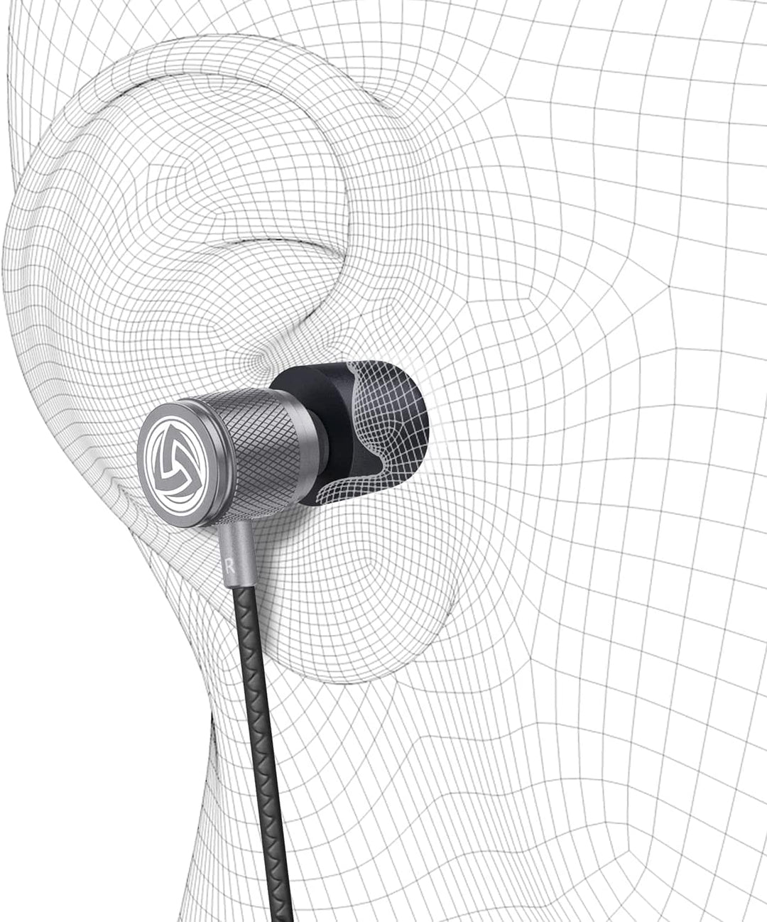 LUDOS Ultra Kopfhörer In Ear Ohrhörer mit Kabel und Mikrofon, Kristallklarer Klang, Ausgewogene Höhe