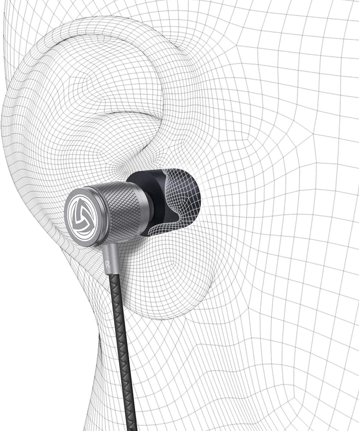 LUDOS Ultra Kopfhörer In Ear Ohrhörer mit Kabel und Mikrofon, Kristallklarer Klang, Ausgewogene Höhe