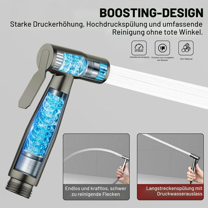 DEANKEJI 5 Meter PE Handbrause für Bidet-Toilette-Set, Dunkelgrau Bidet-Sprüher für Toilette, Hand-B
