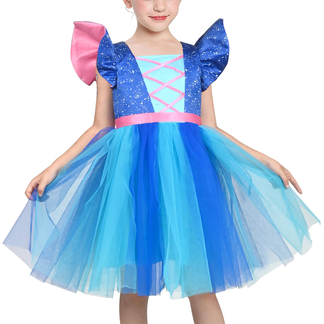 Sunny Fashion Mädchen Kleid Clown Kostüm Halloween Karneval Von Kulturen Rose Montag Gr. 98-134 110