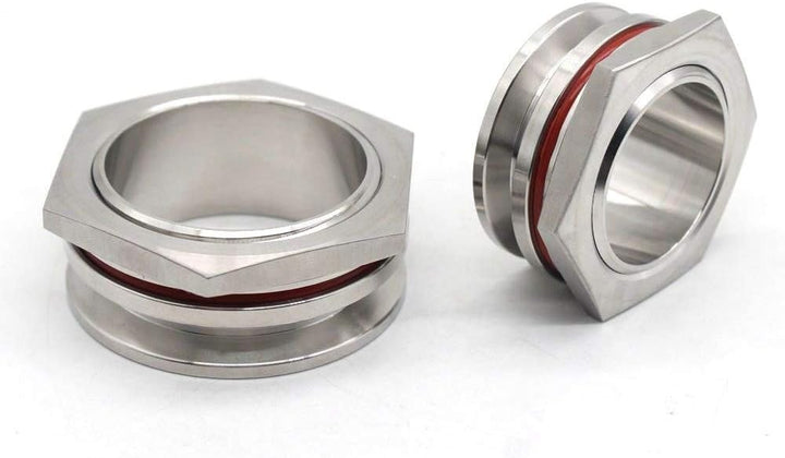 FURVOCHY 2" TC Bulkhead Compression Fitting Homebrew Weldless Bulkehad 304 Stainless Steel Homebrew