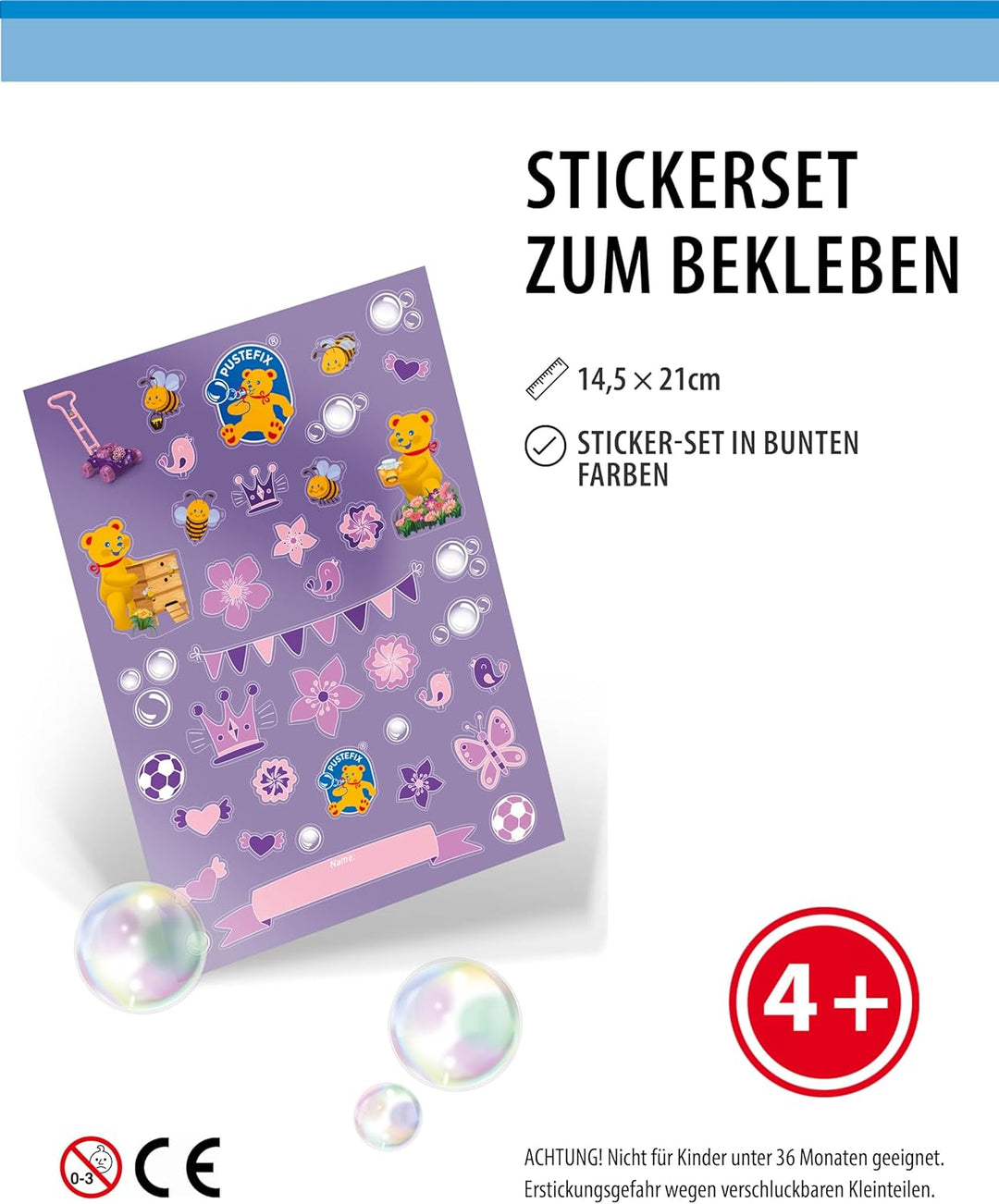 PUSTEFIX Bubble-Mower Rasenmäher Pink & 5L Nachfüllkanister I Lustiges Seifenblasen Kinder Set mit S