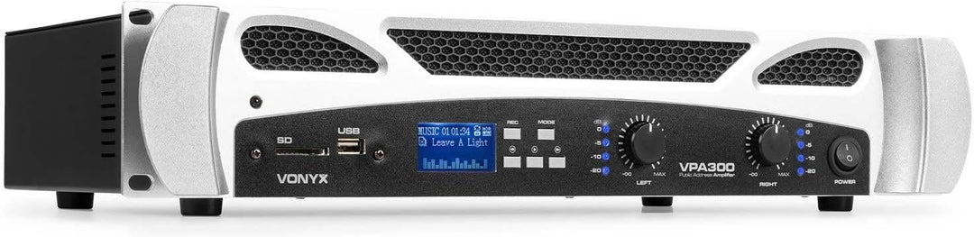 Vonyx VPA300 Verstärker 2x 150 W mit Bluetooth und MP3-Player
