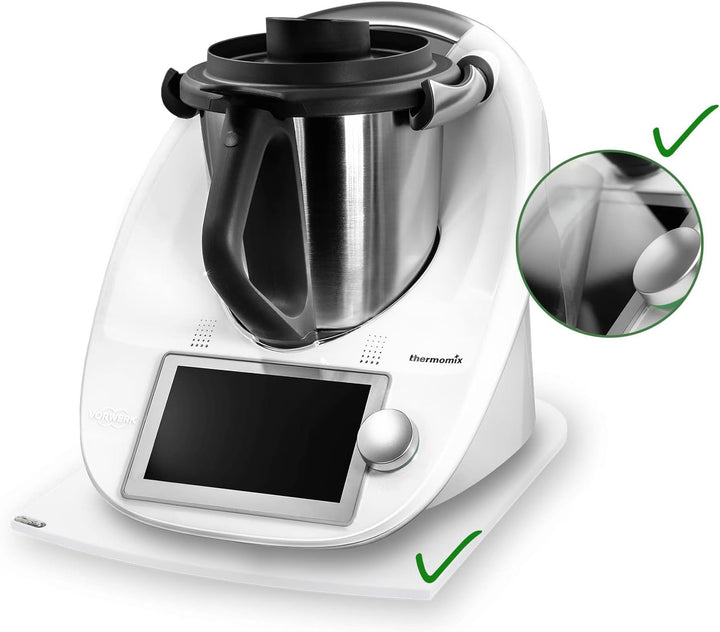 coolina Premium Gleitbrett für den Thermomix + Displayschutz - Passend für TM6 - Hochwertiger Gleite
