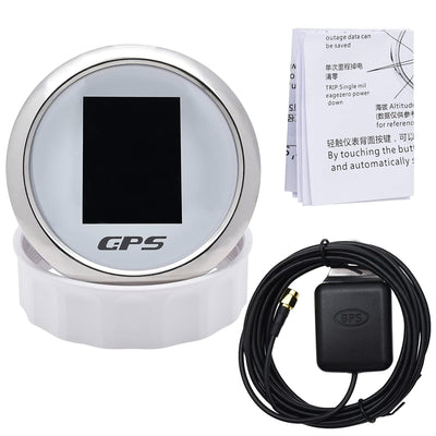 Geloo 85mm GPS-Geschwindigkeitsmesser, TFT-Bildschirm wasserdichte digitale Geschwindigkeitsmesser e