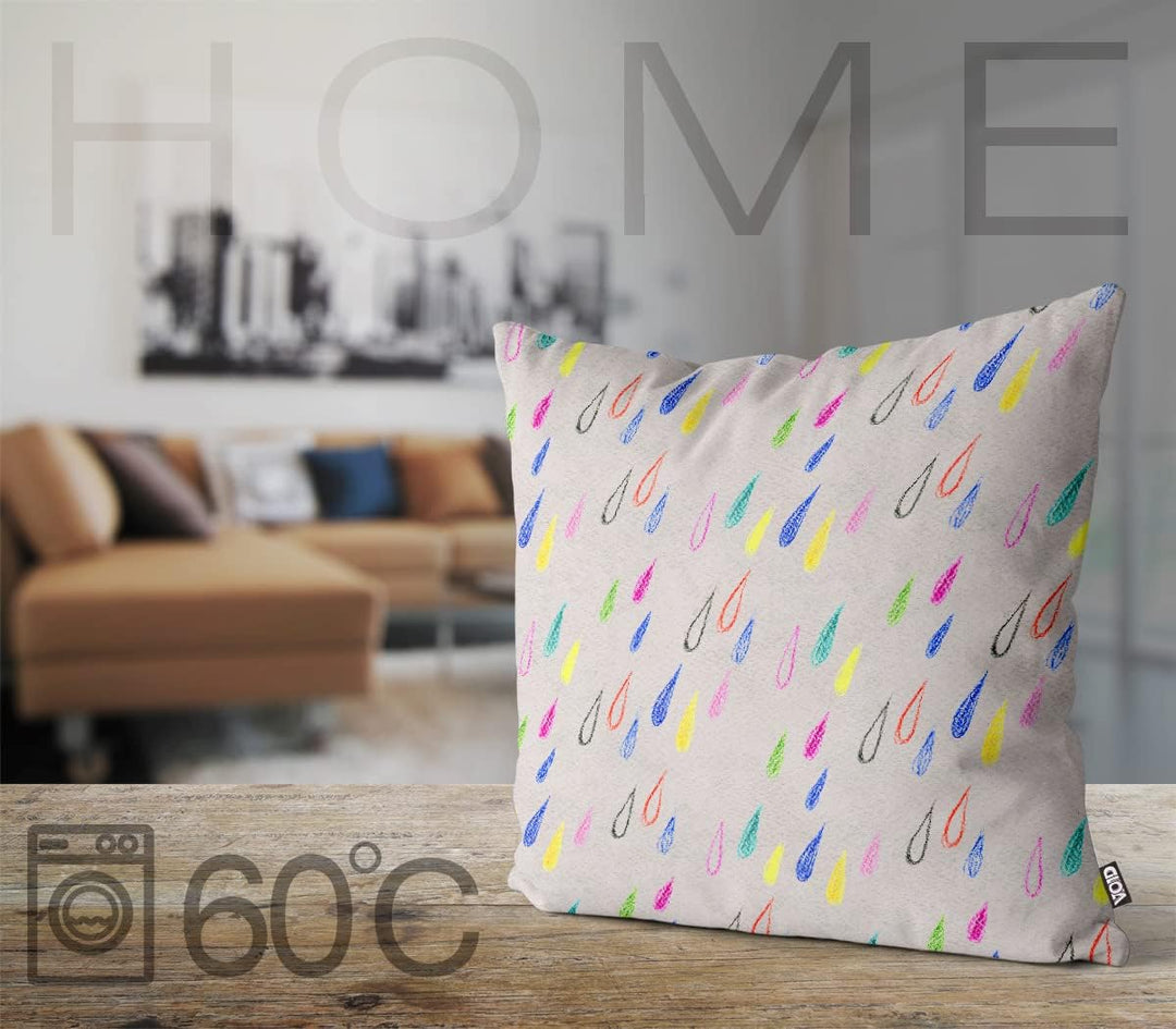 VOID Bunte Regentropfen Kissenbezug Kissenhülle Sofakissen Kissen Deko Outdoor-Kissen Dekokissen, Ki