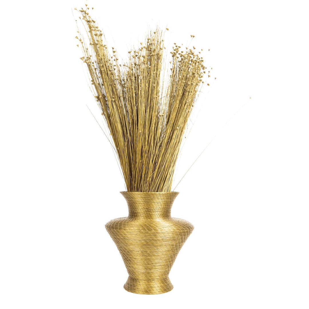 VERA NAVARRO - Halskette mit Goldenem Offenem Mandala-Anhänger aus Pflanzlichem Gold Ø 30 mm - Doppe