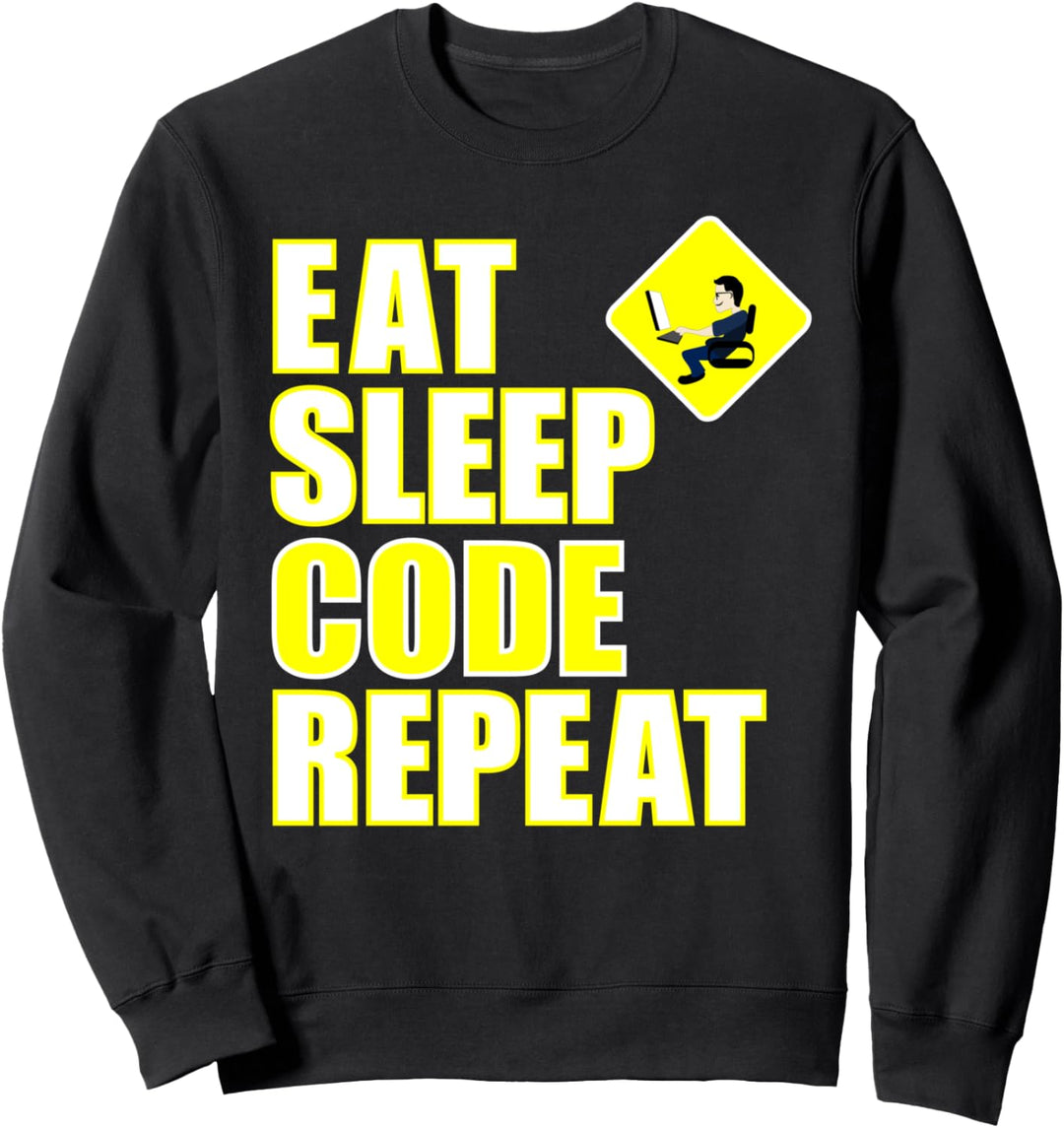 Essen-Schlaf-Code-Wiederholung Sweatshirt