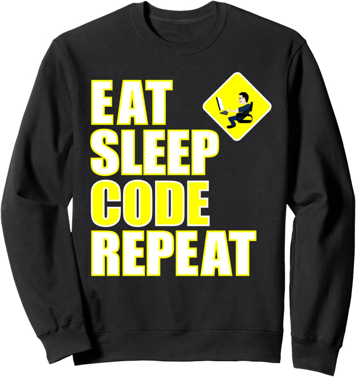 Essen-Schlaf-Code-Wiederholung Sweatshirt