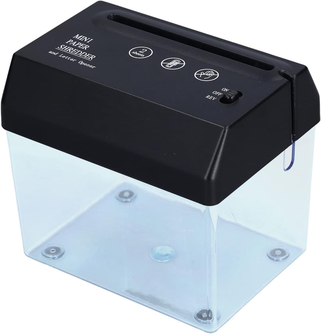 Mini Aktenvernichter, A6 Papierschneider Schredder Klein Reisswolf Aktenvernichtung Elektro Aktenver
