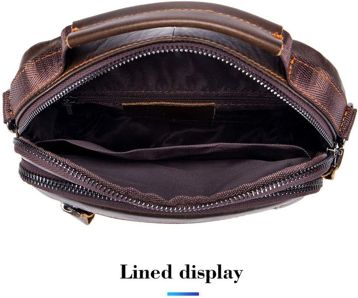 Herren Schultertaschen business Freizeit Henkeltaschen echtleder vintage Handtaschen Einheitsgrösse