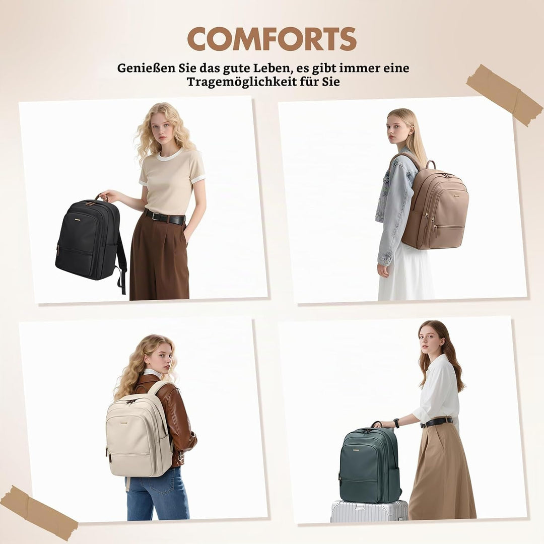 GOLF SUPAGS Gross Arbeitsrucksack Damen, Wasserdicht Laptop Rucksack mit Laptopfach, Multifunktional