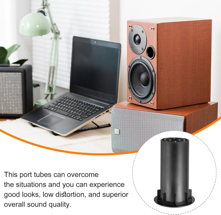 QUARKZMAN 3 Stück Lautsprechergehäuse Bassreflexrohr 85 x 100 mm Lautsprecher Portrohr für Bassrefle