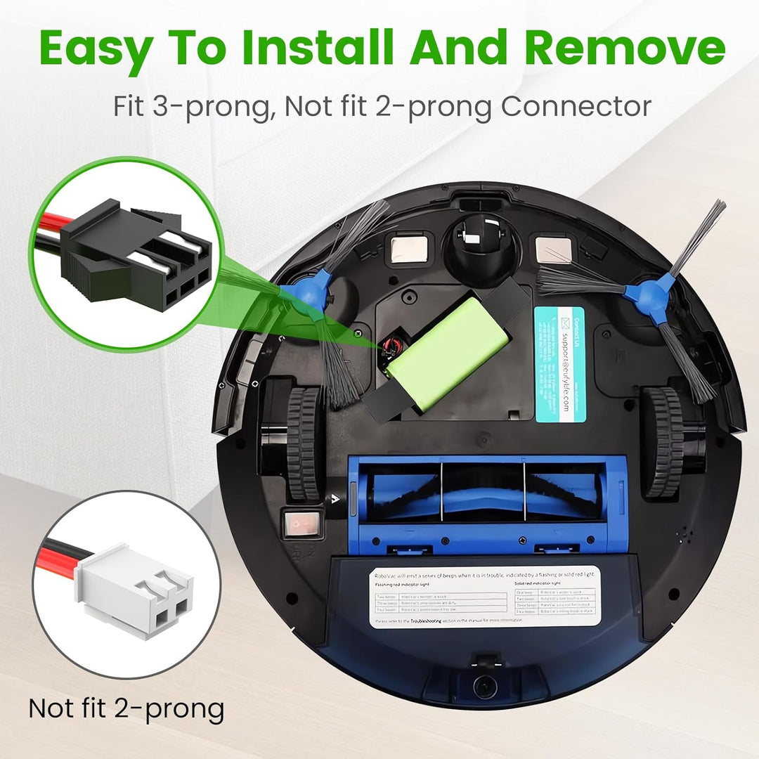 ASUNCELL 14.4V/4000mAh TW4-11 Ersatzbatterien für Ecovacs Deebot N79 N79S DN622 DN621, Eufy RoboVac