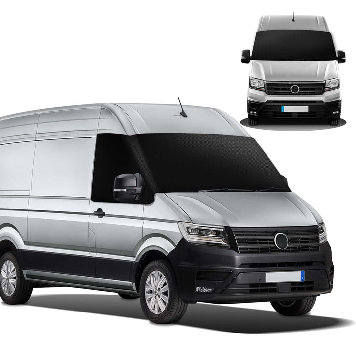 MaxEarn für VW Crafter Auto Windschutzscheiben Abdeckung, 600D Wasserdicht Sonnenschutz Frontscheibe