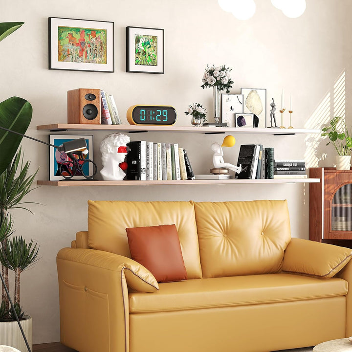WELDUN 6 Stücke Regalhalterung Regalträger 10 cm, Schwerlast Regalwinkel für die Wandmontage, Tragkr