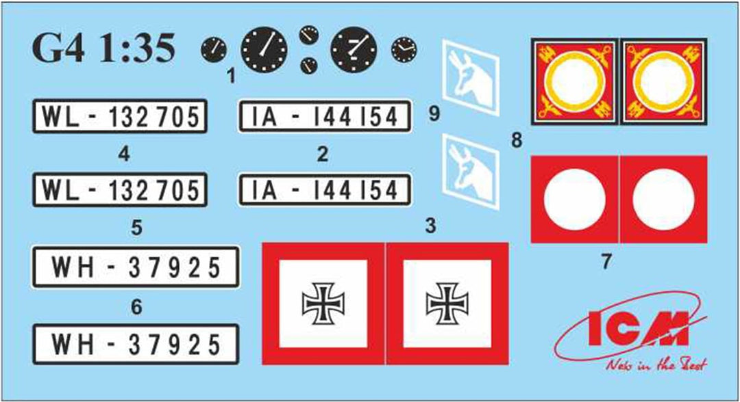 ICM ICM35531 35531 Modellbau, Hobby, Zusammenbau, detailliert, Mittel, Schwarz
