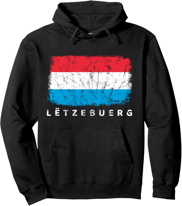 Luxemburg Flagge Letzebuergesch Luxemburger Fahne Letzebuerg Pullover Hoodie