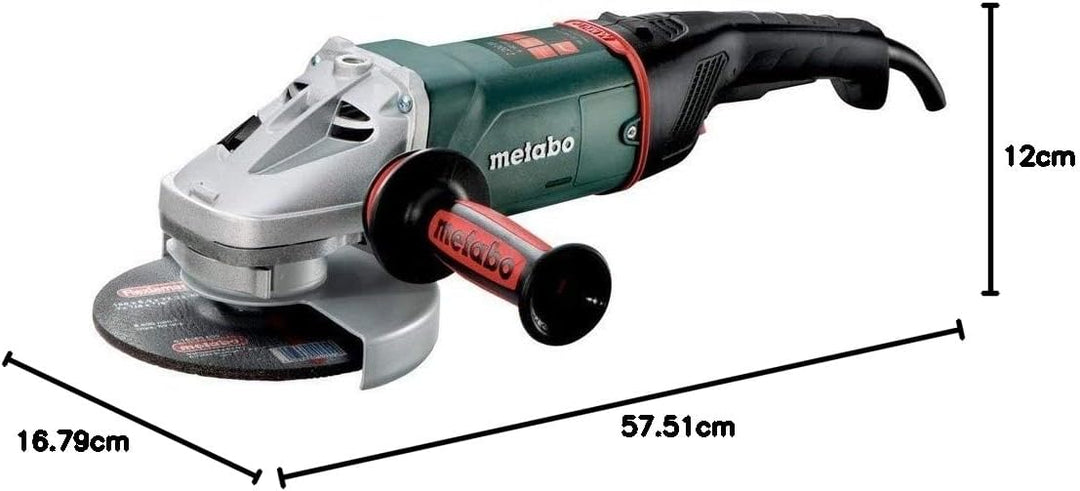 Metabo Winkelschleifer WE 22-180 MVT (606463000) Karton, 2200 Watt, Scheiben-Ø: 180 mm, Leerlaufdreh