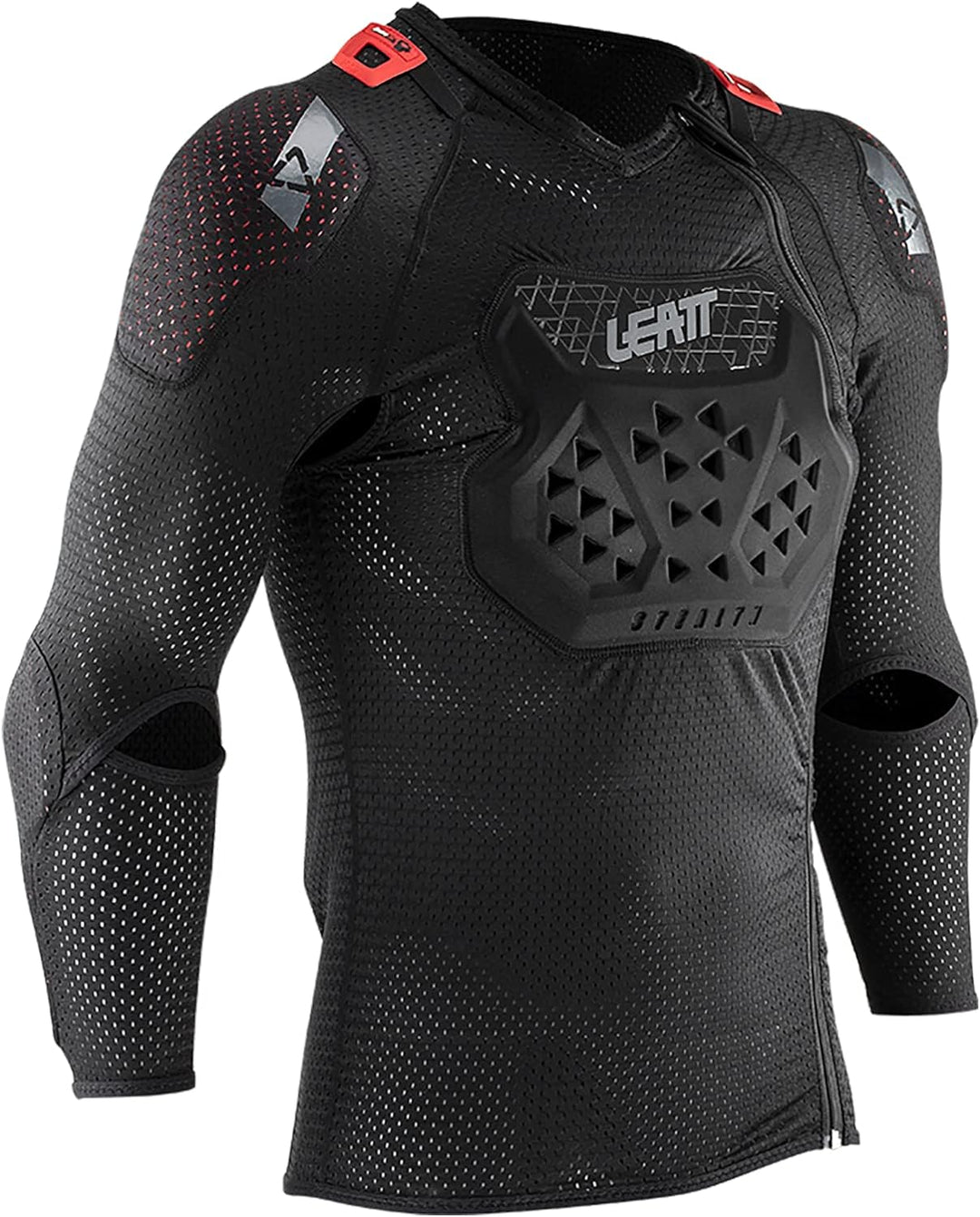 Leatt Protektorjacke Airflex Stealth Schwarz Schwarz XXL, Schwarz XXL