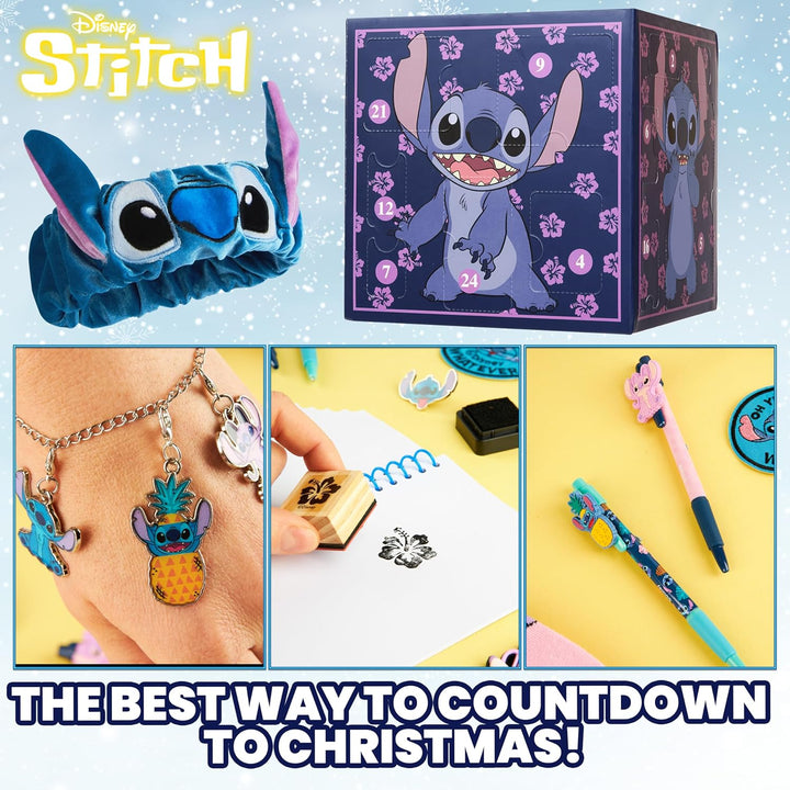 Disney Stitch Adventskalender 2023 Schreibwaren Lilo und Stitch Kinder: 24 Überraschungen mit Schrei