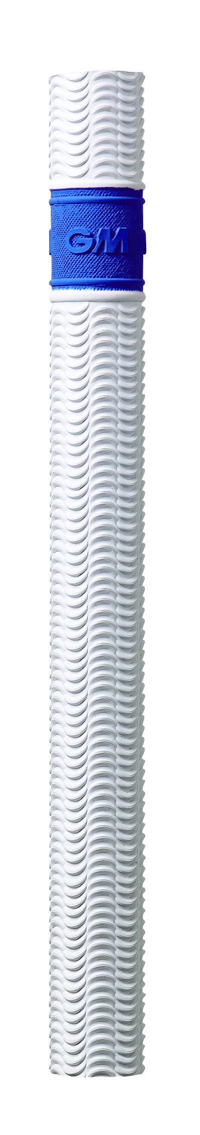 Gunn & Moore GM Offizielle RIPPLE Cricketschlägergriffe, Gummi, 12 Griffe, Weiss/Blau