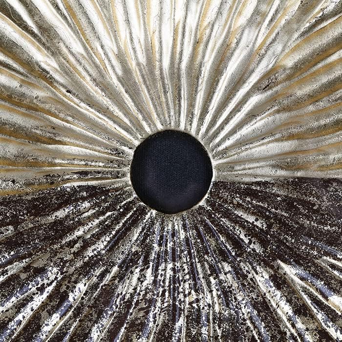 Casablanca grosses Bild xl - Plato - goldfarben/schwarz - Handarbeit - 80 x 80 x 5 cm