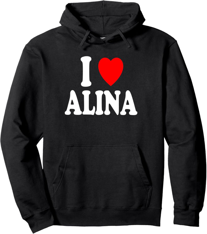 I Heart (Love) Alina Süsses passendes Paar Ehepartner Pullover Hoodie