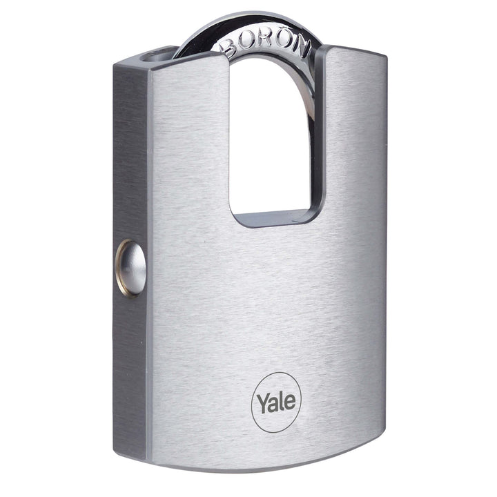 Yale Y122B/50/123/1, Hochsicherheit, 50 mm, Messing, Vorhängeschloss, verchromt, wetterfest, Doppelv