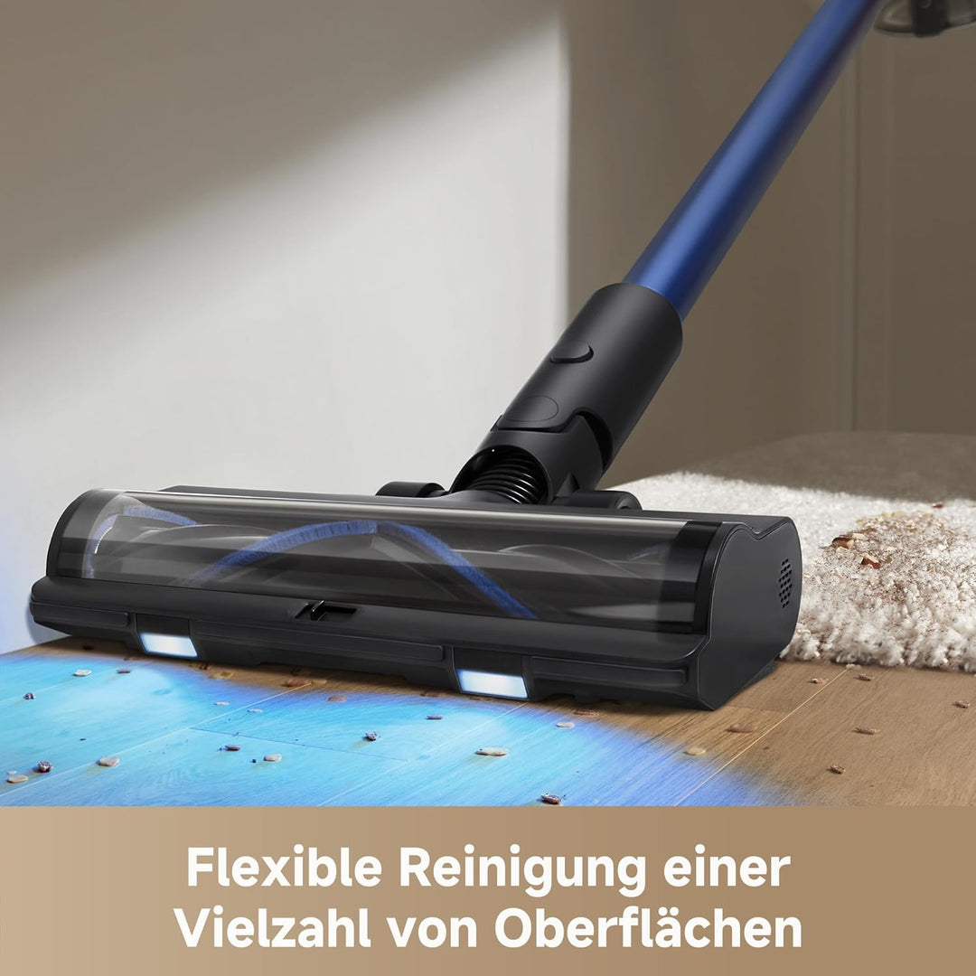 Mova S4 Detect Akku Staubsauger, bis zu 91 Minuten Laufzeit, staubsauger Kabellos LED-Display, OptiI