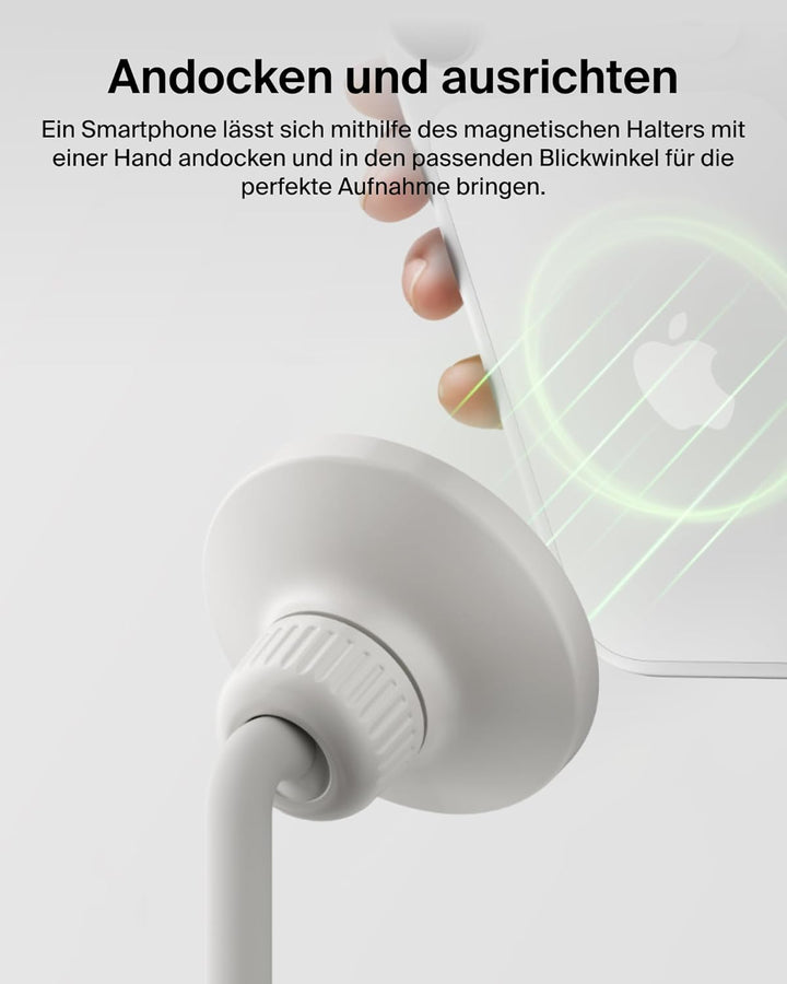 Belkin Stage Creator Kit, Vlogging-Kit, Stativ für Smartphone, magnetische Handyhalterung, Zwei kabe