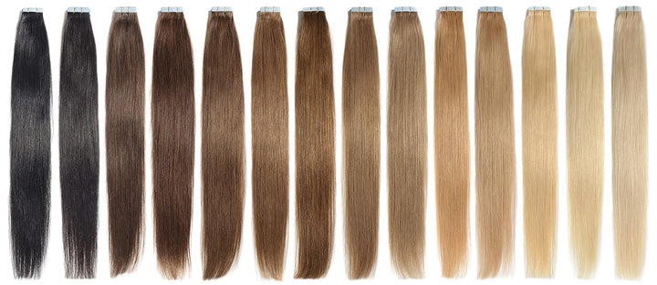 Invisible Tape In Extensions Echthaar Hair Extensions Haarverlängerung in Salon Qualität 10 Stück 45