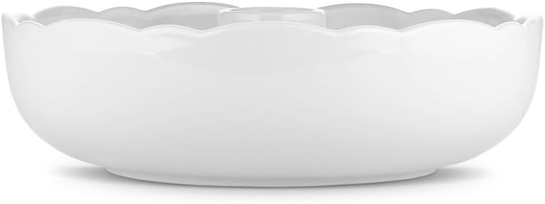 Alessi Dressed for X-Mas Schale für Trockenfrüchte und Süssigkeiten aus Porzellan, White, 21 x 22 x