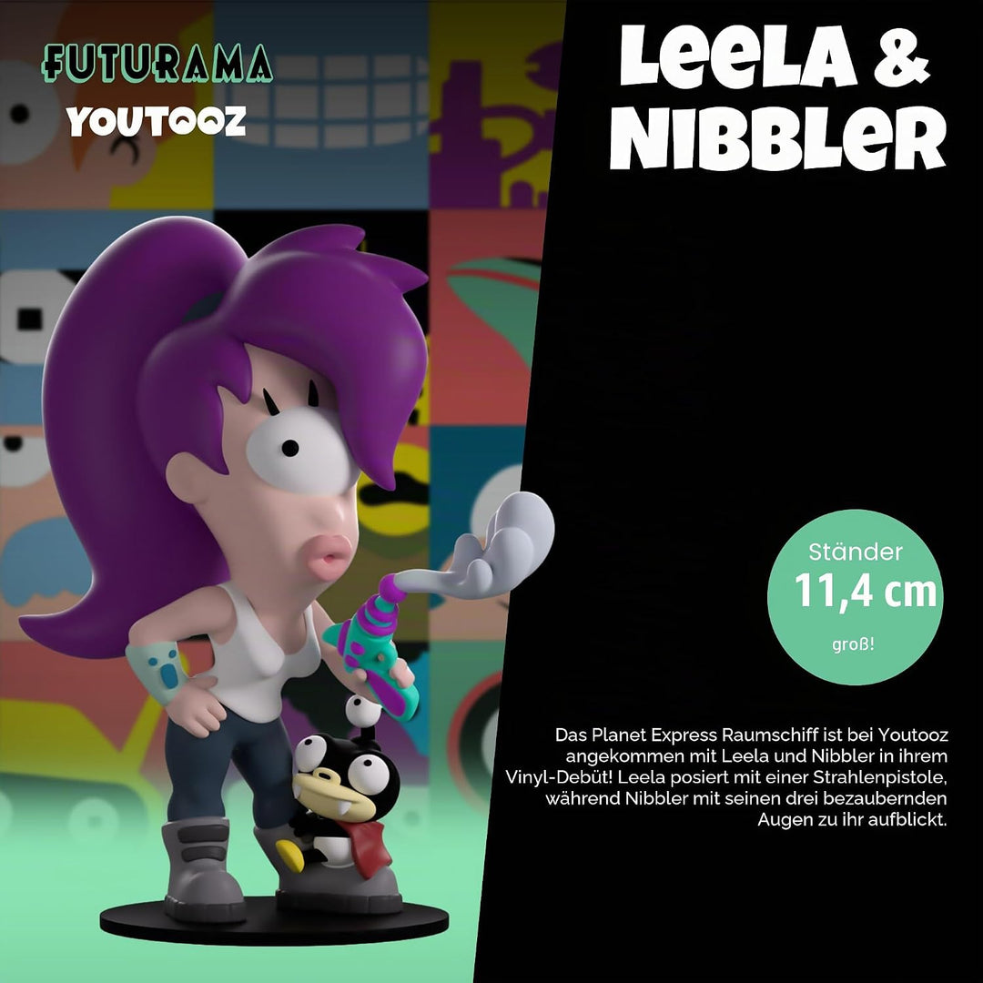 Youtooz Futurama Leela & Nibbler Vinyl-Figur, 11,4 cm, Leela & Nibbler