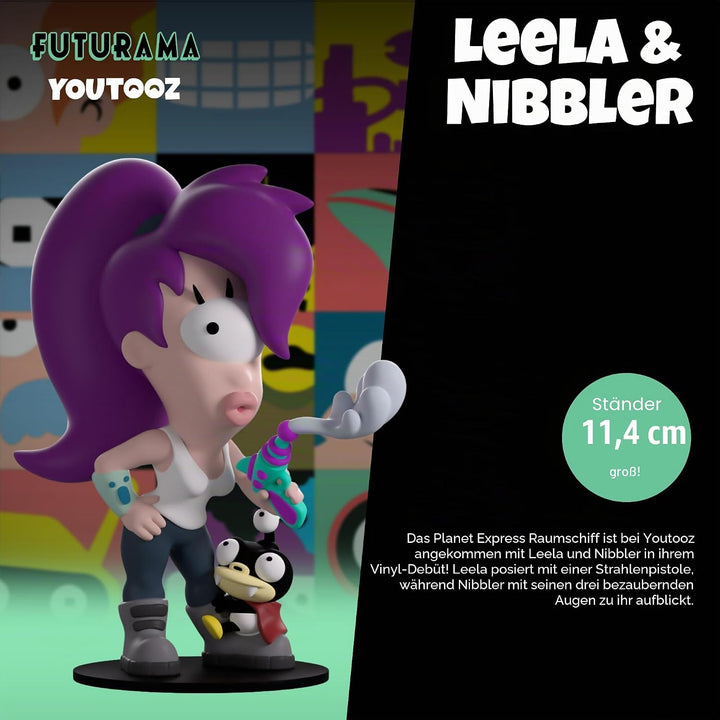 Youtooz Futurama Leela & Nibbler Vinyl-Figur, 11,4 cm, Leela & Nibbler