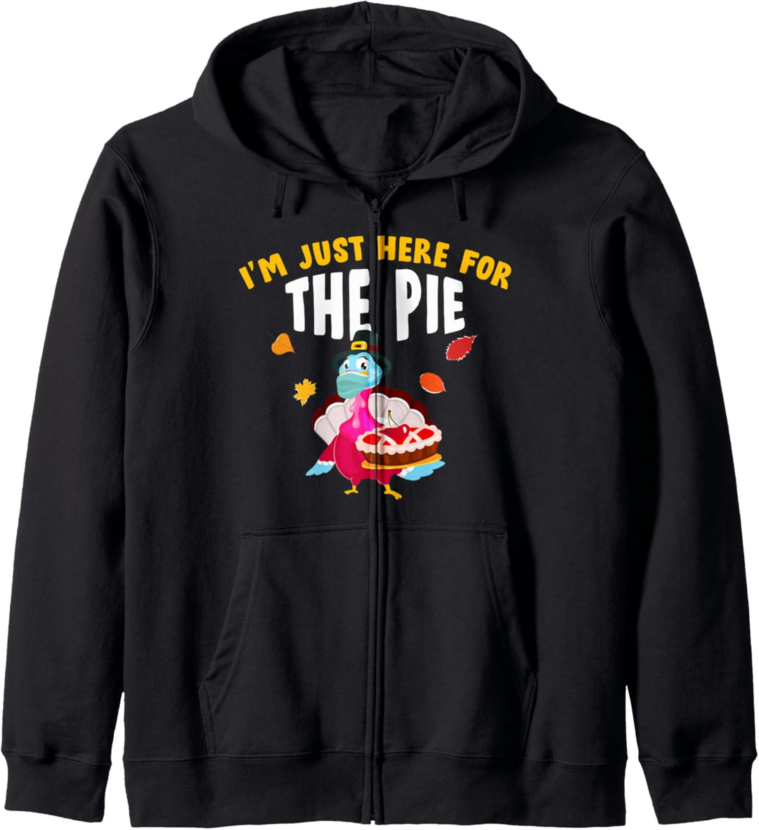Hier für Pie Turkey Face Mask Thanksgiving Kapuzenjacke