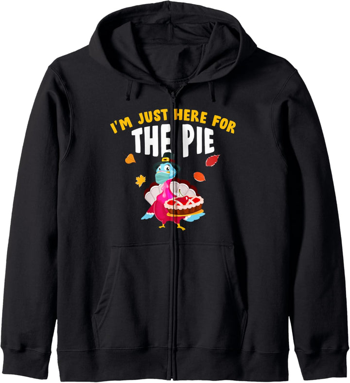 Hier für Pie Turkey Face Mask Thanksgiving Kapuzenjacke