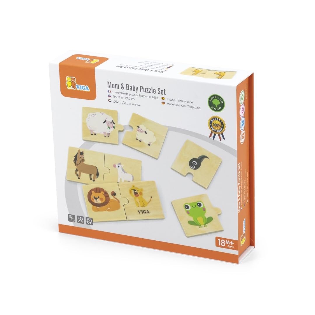 VIGA Toys Mom & Baby Puzzle Set