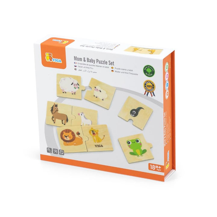 VIGA Toys Mom & Baby Puzzle Set