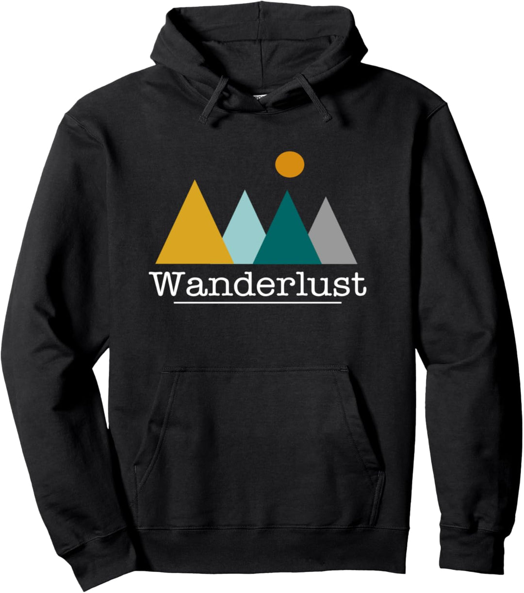 Wanderlust Hoodie - Der Pulli für Berg Wanderer die wandern Pullover Hoodie