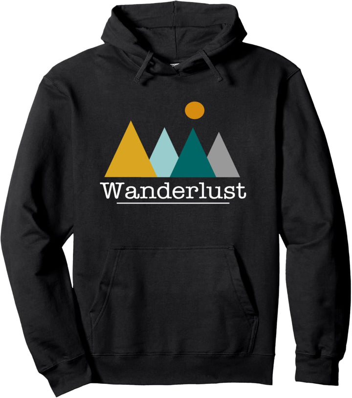 Wanderlust Hoodie - Der Pulli für Berg Wanderer die wandern Pullover Hoodie