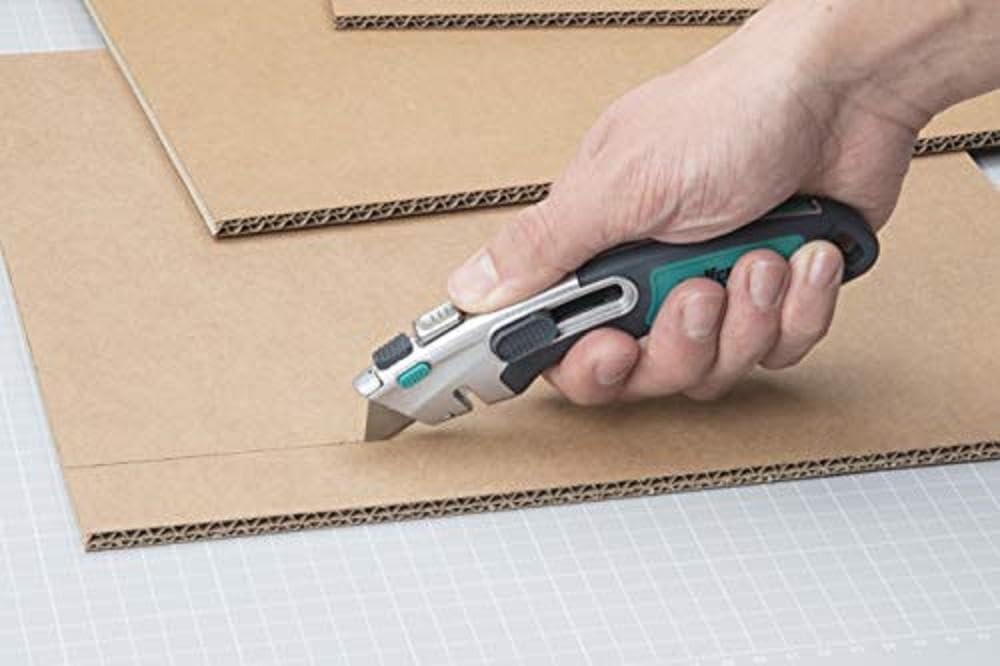 wolfcraft 100 Profi-Trapezklingen 0,65 x 52 mm in Spenderbox I 4314000 I Ersatzklingen